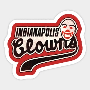 Defunct Indianapolis Clowns Baseball Team Sticker